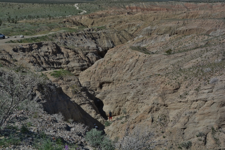 above the slot canyon